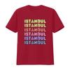 Istanbul City Proud Travel Text Neon Lights Design Classic Fit T Shirt vintage Washed Slightly designer clothes Stylish Soft
