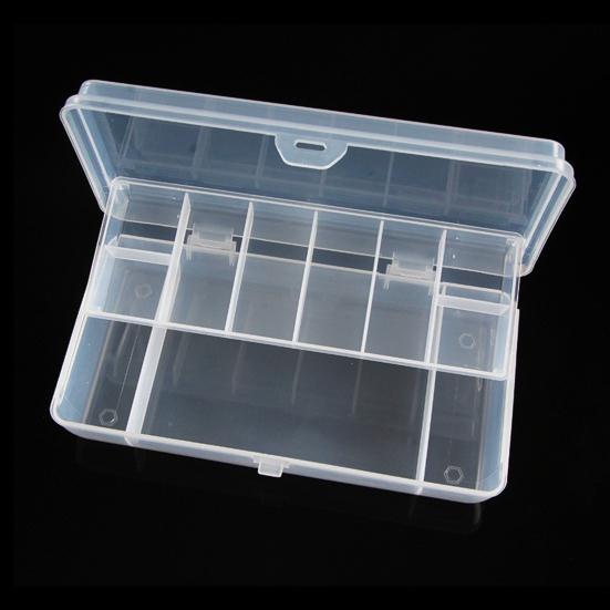 Tough Fishing Tackle Box Multi Grids Lightweight Double Layer Fishing Bait Box Fishing Accessory