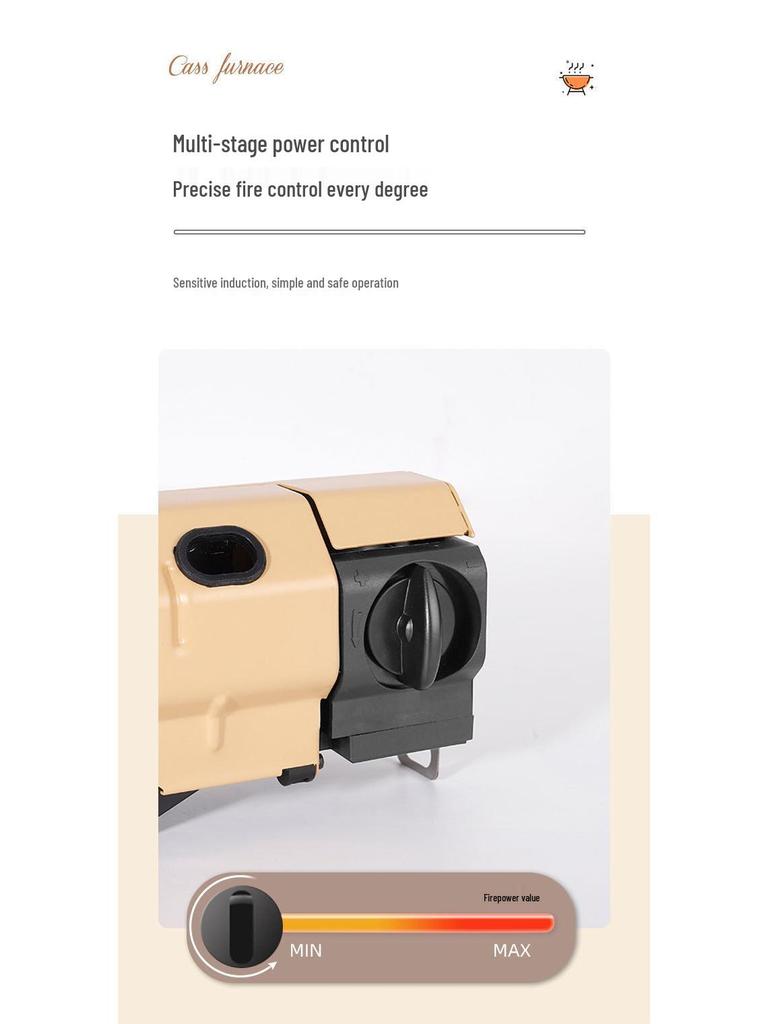 Portable Folding Camping Gas Stove - Outdoor & Household Use