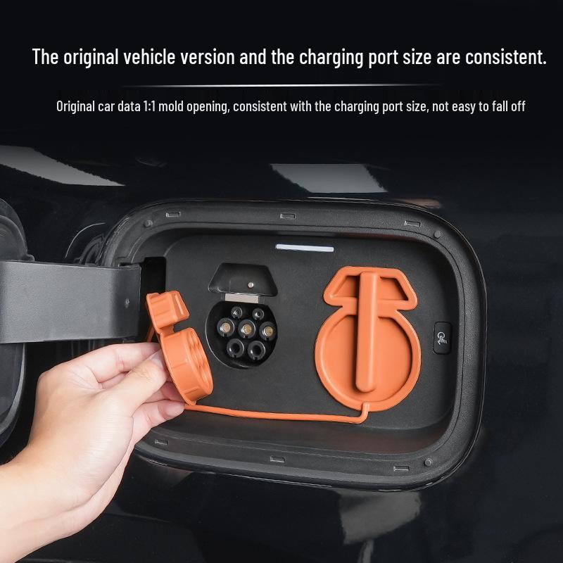 Wenjie M Charging Port Silicone Cover: Waterproof, Dustproof Protection for Fast/Slow Charging.