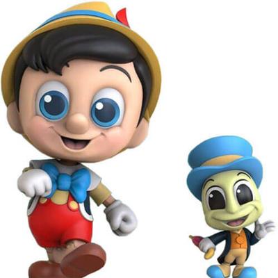 Pinocchio a Jiminy Cricket Cosbaby (Přírodní)