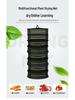 2468-Layer Foldable Hanging Floral Plant Drying Rack and Enclosed Net