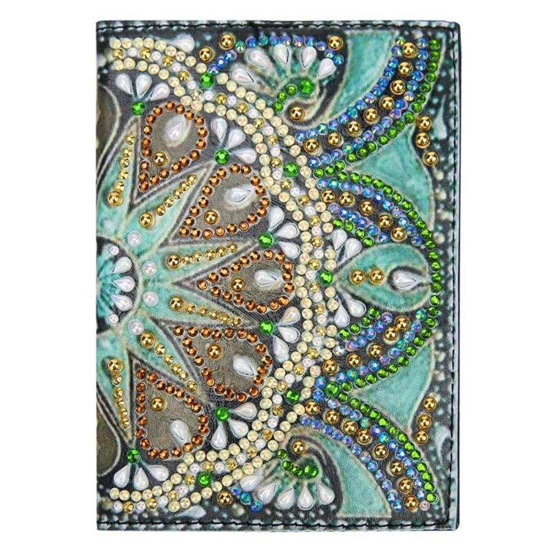 

Классический европейский стиль, алмазная живопись, чехол для книги для паспорта, чехол для книги с алмазной вышивкой, круглый кошелек с удостоверениями, чехол для книги 20x14cm