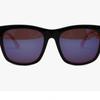 Puma Pu0088sk 002 Ripper Square Horn Rimmed Over Asian Fit Mirror Sunglasses