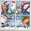 Christmas Snowflake Electrostatic Stickers: Santa & Snowflakes Window Decorations