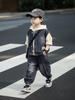 Koreanischer Stil Jungen Frühling/Herbst 2026 Jeansweste 3-teiliges Set - Cooles und hübsches Hemd für Kinder
