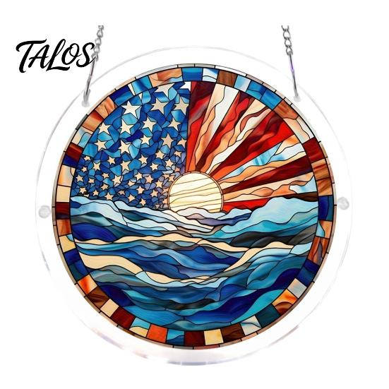 Puzzle Gift for Adults Acrylic Suncatcher, Artistic Window Hanging Ornament, 7.48 Inch Sun Satisfying Weekend Project Catcher Decoration, Ideal