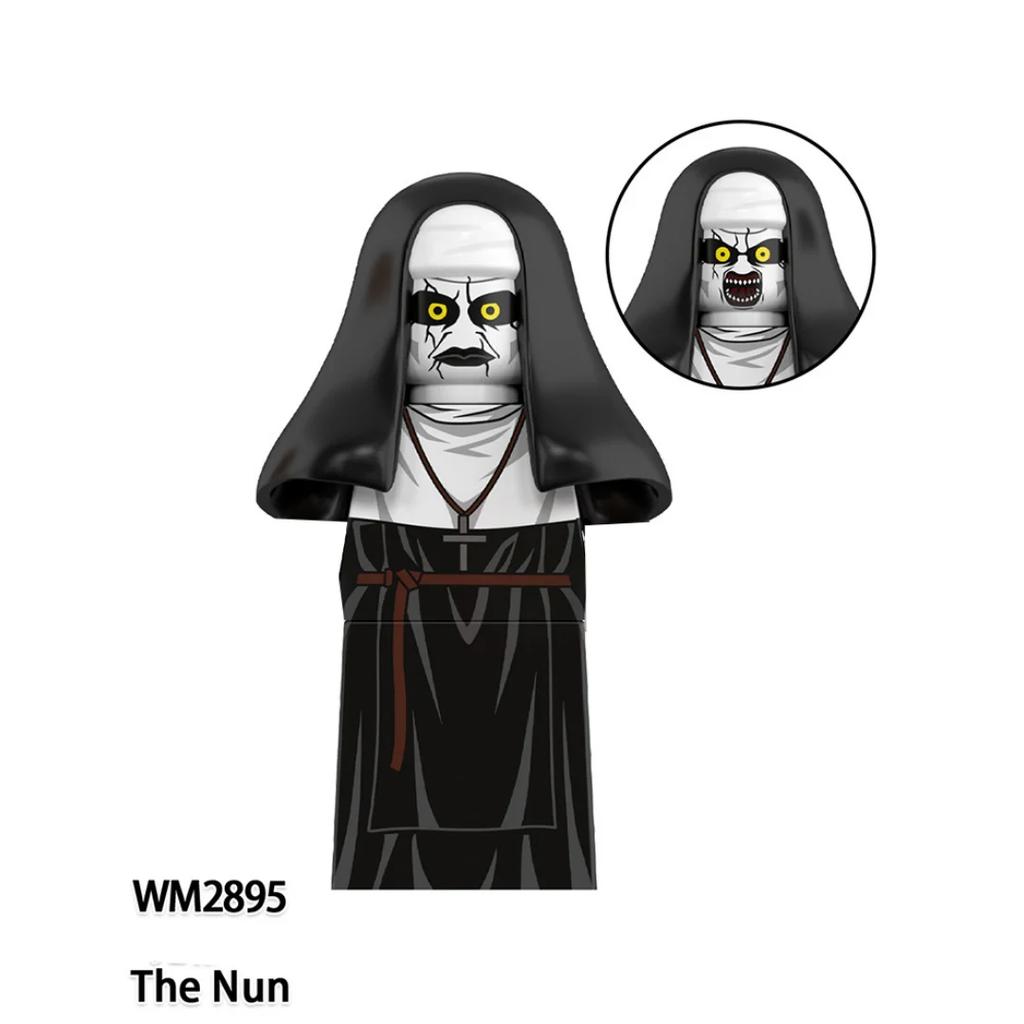 Horror Movie Action Figure Building Blocks Halloween Character M3gan Nun Ash Terrifier Action Figure Building Blocks Toys Gifts