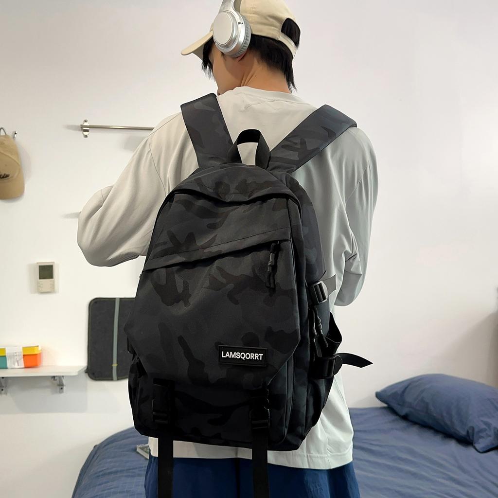 Schoolbag new 1011 schoolbag Korean version ins tooling trendy cool couple backpack large capacity middle and high school student backpack