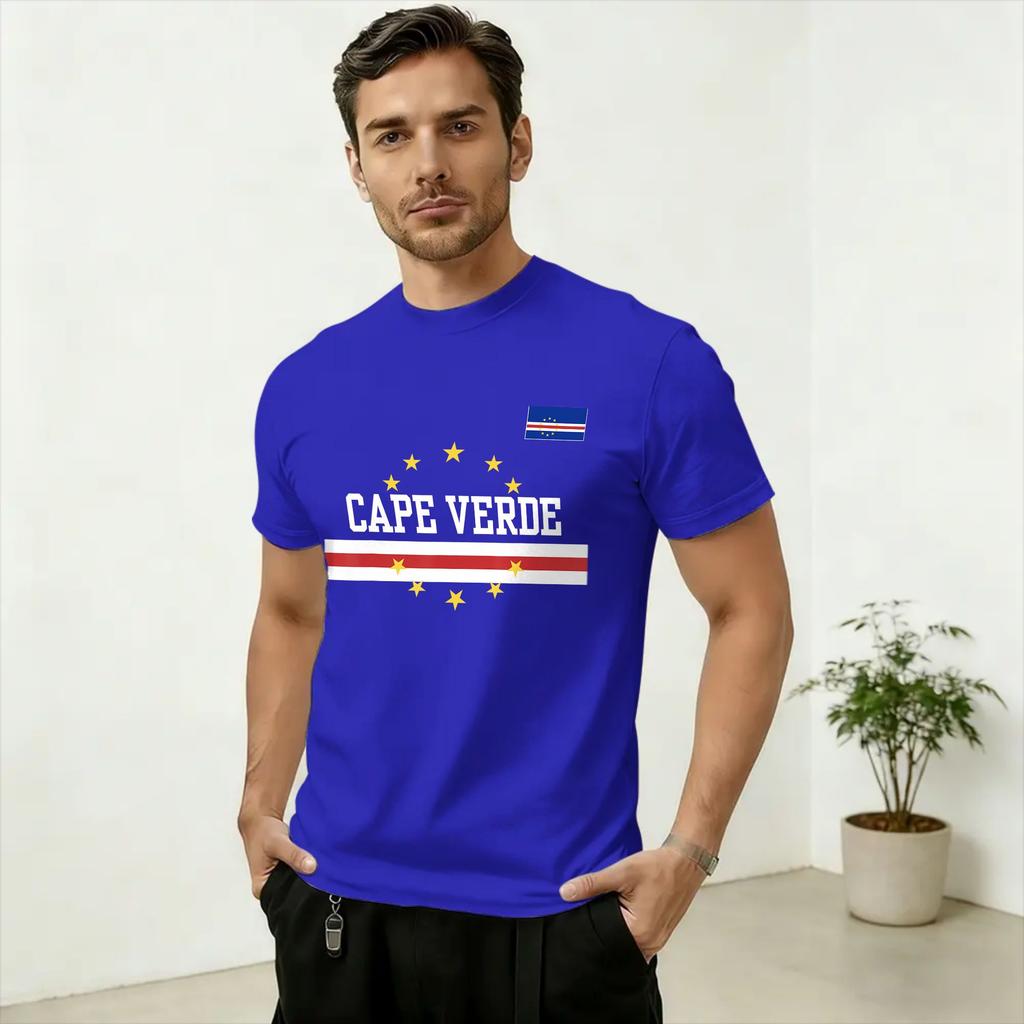 Proud Cabo Verde Flag Cotton T-Shirt For Unisex Summer Streetwear T-Shirts O Neck Fashion Tee Shirt Oversized Loose Clothes