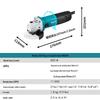 Makita 850W Angle Grinder CN plug (adapter included)
