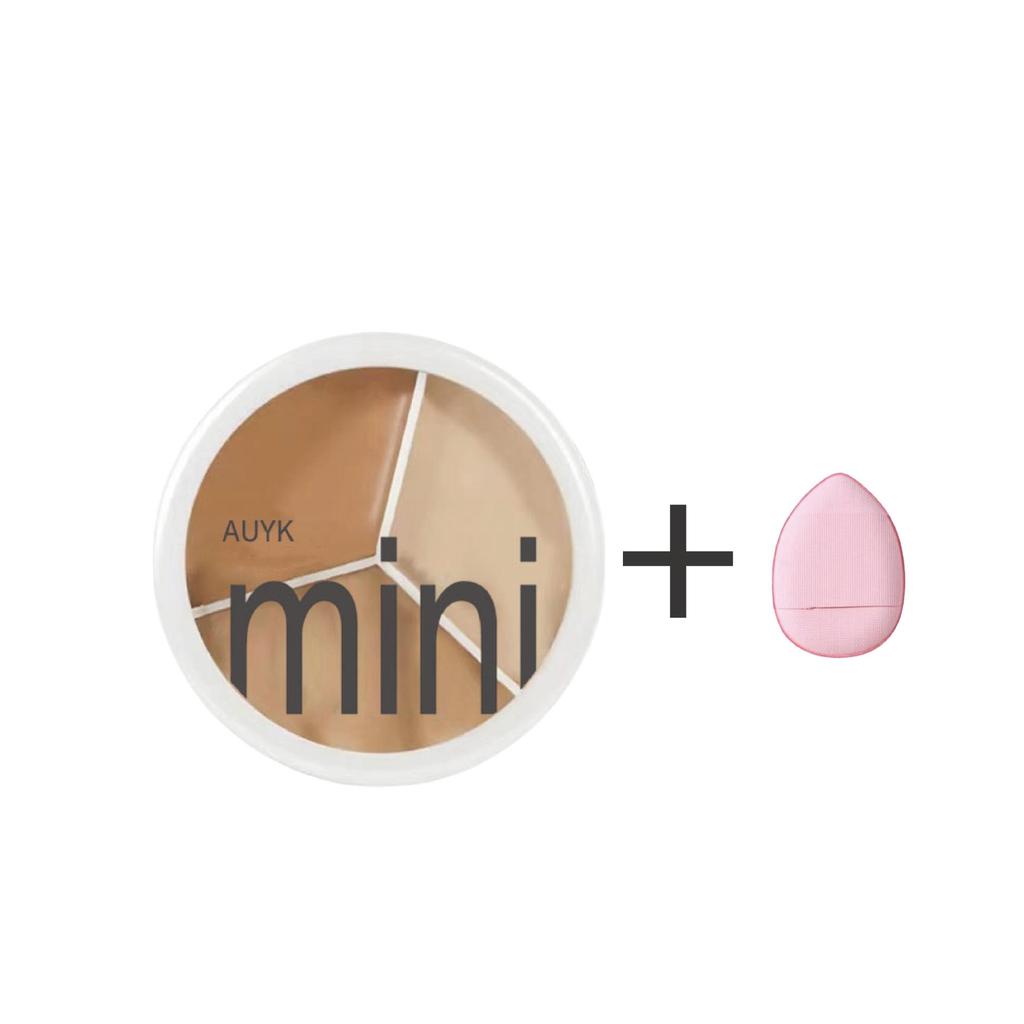 AUYK Dual-Head Three-Color Concealer & Non-Transfer Primer for Acne, Dry, and Oily Skin