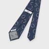 [TAKEO KIKUCHI] Auspicious Necktie PNJ Tomoe Pattern Geometric Necktie Navy (594) 00
