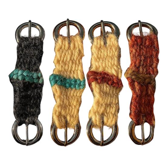 1/4Pcs Mini Girth Keychain Pendant Lightweight Crochet Knitting Saddle Key Chain Handmade Western Cowboy