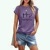 Women Fashion Short Sleeve T-shirt Sring&summer Casual Letter Print Top Ladies Round Neck Tee Shirt