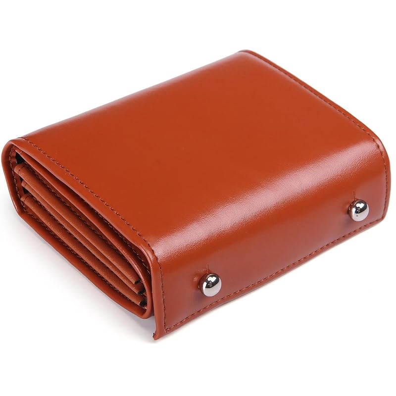 

[Legare] Legare bifold wallet wallet men s ladies genuine leather leather brand bi-fold bifold bifold wallet compact (brown)