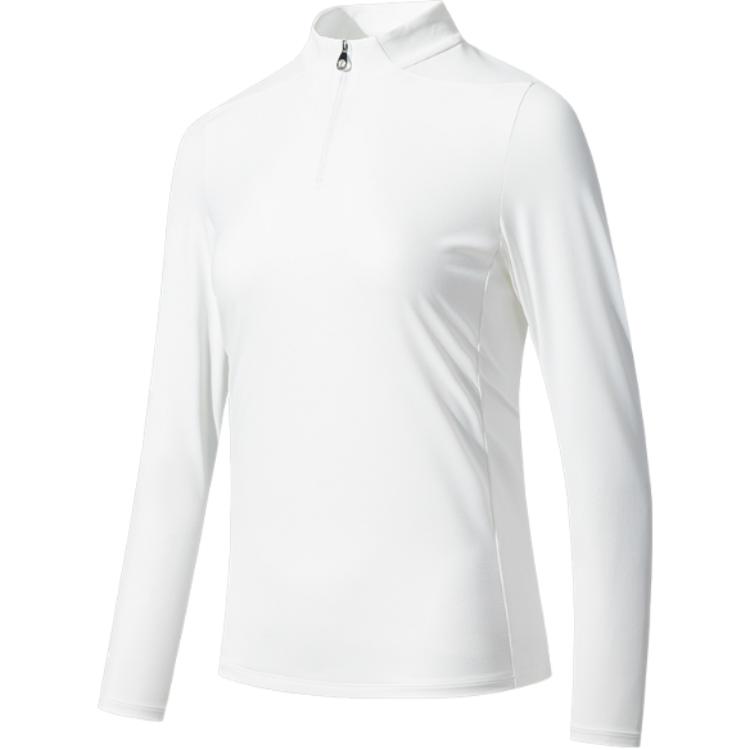 Anta Champion All-Weather Series Comfortable Casual Simple Solid Color Slim Fit Moisture-Wicking Long Sleeve T-Shirt Women Tops 162520401-1