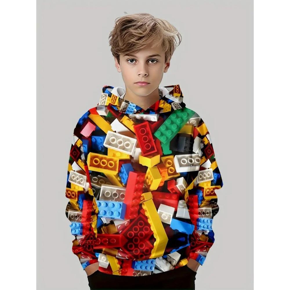 Children's Game Entertainment 3D Digital Printed Boys' Personalized Fashion Hoodie Sweatshirt