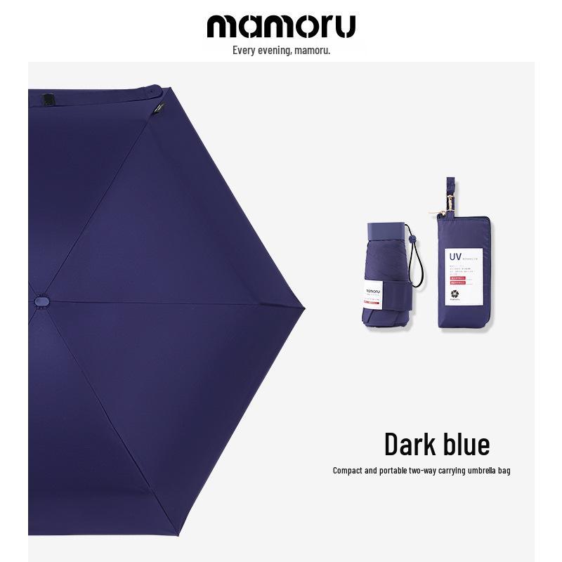 

Компактный шестисложный зонт-солнцезащитный козырек Mamoru Aoi с защитой от УФ-лучей для женщин