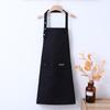 Waterproof Kitchen Apron Adjustable Straps Oil-Proof Waiter Apron Pure Color Stain-Resistant Cooking Apron for Restaurant