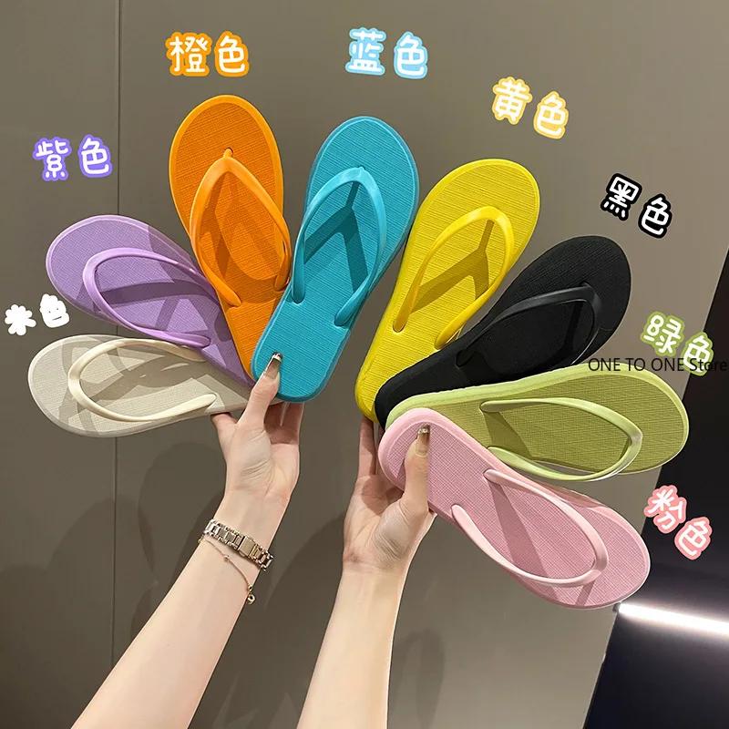 Fashion Summer Flip-flops Women'S Slippers Flat Sandals Home Color EVA Lightweight Shoes For Women Casual Slippers Drop Shipping 2025