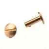ABWR-20X Arc Solid Brass Button Stud Screw Nail Screw Back Leather Rivet Belt 12Mm