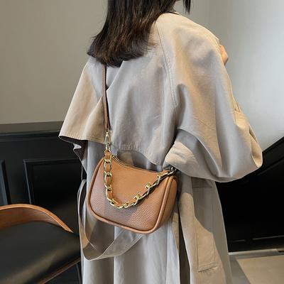 Trendige beliebte Taschen Damentaschen 2025 neu ins vielseitig hochwertig Nische Umhängetasche Kette tragbar kleine quadratische Tasche