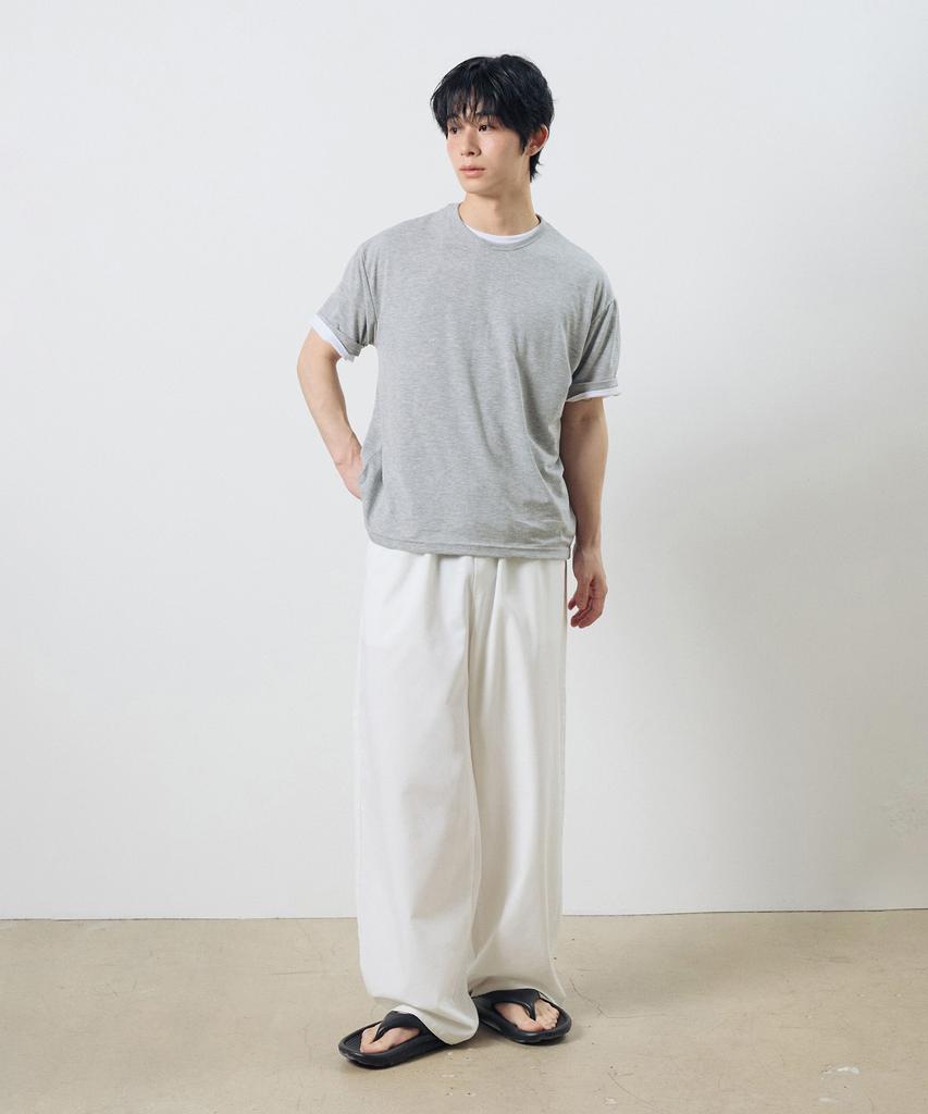 Dibsenseu Natural Linen Cotton Wide Pants