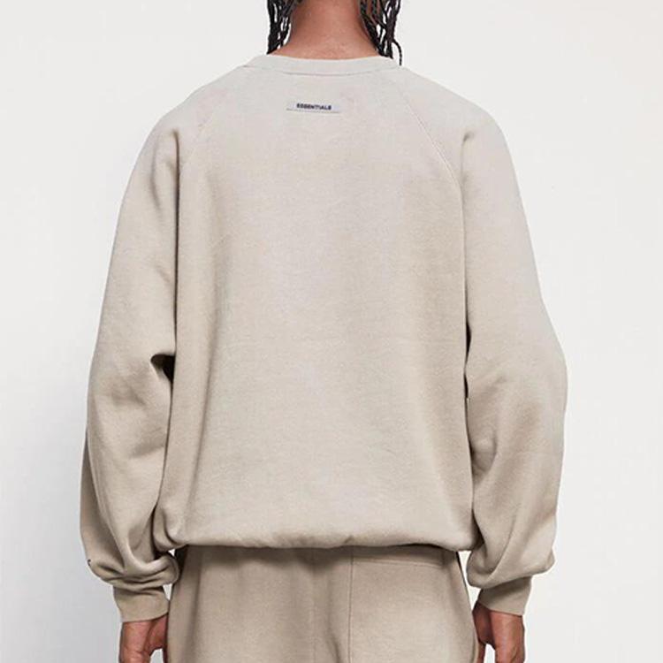 Fear of God Essentials Fleece Crew Neck Sweatshirt FW20 Unisex Tops Tan FOG-FW20-311