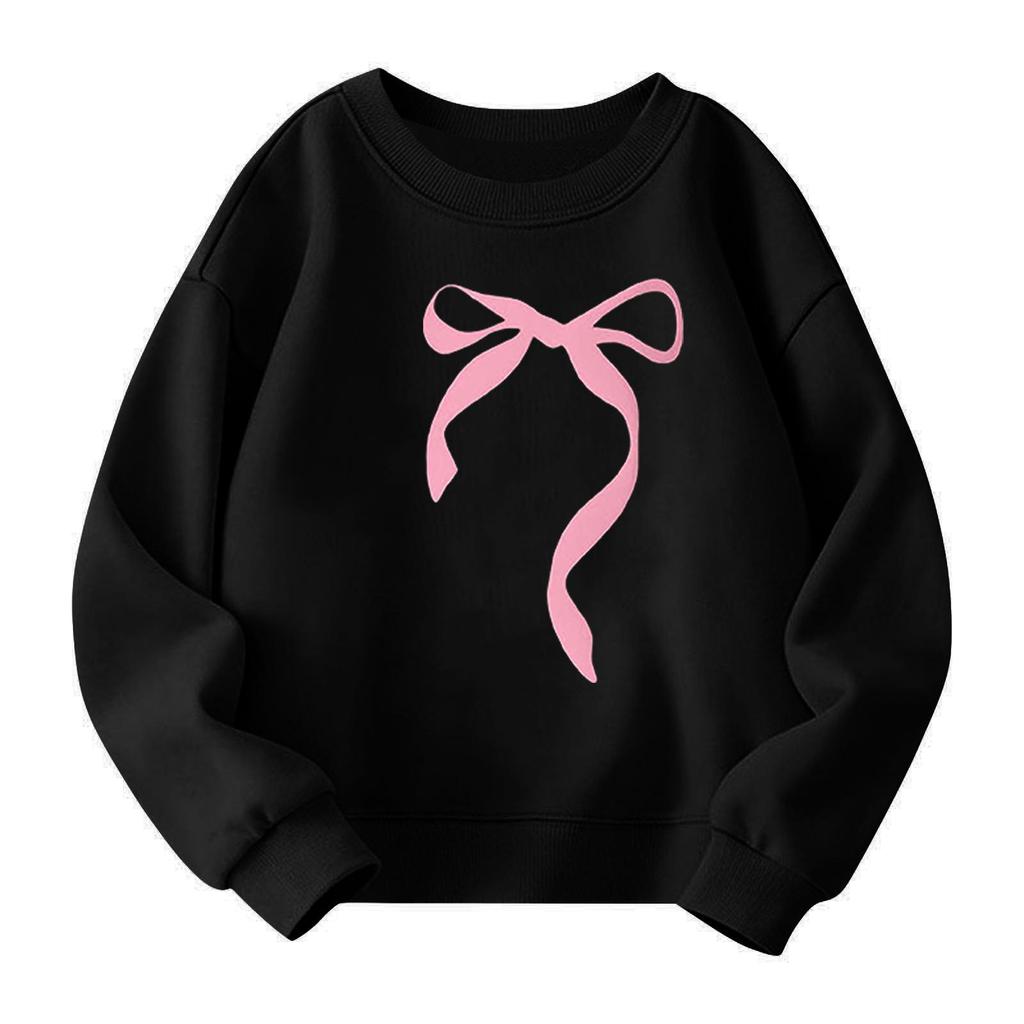 Girls Round Neck Pullovers For Kids Printed Baby Tops
