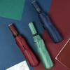 10 Bone Solid Color Vinyl Triple Automatic Triple Folding Umbrella Foldable Rainsun Umbrella