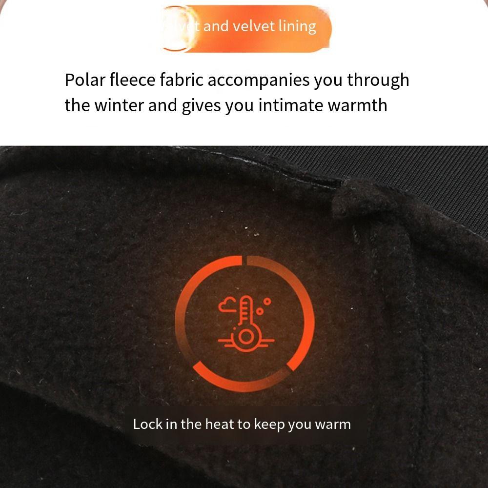 Double Layer Thicken Winter Cycling Gloves Fleece Cold Weather Warm Mittens  Cold Weather