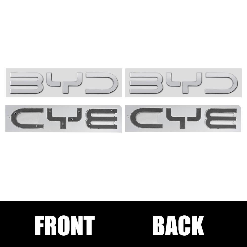For BYD SEAL QIN HAN SONG Plus ATTO3 SEAL ABS Chrome Black Logo BYD Emblem Letters Stiker Car Trunk Badge Auto Parts Accessories