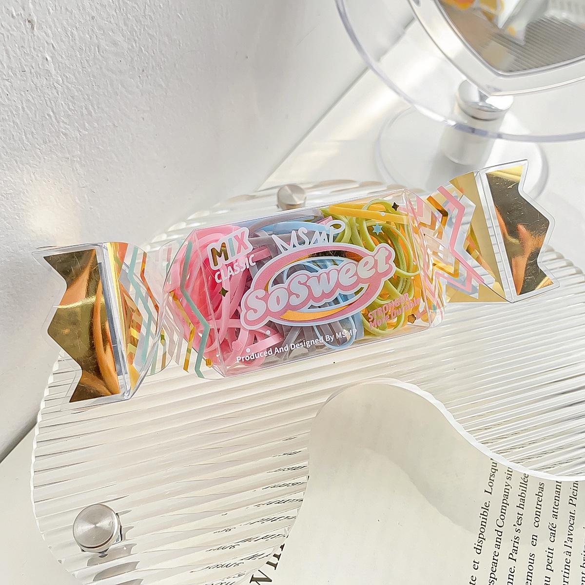 

Японские и корейские конфетные желейные резинки для волос: Детские расширенные цветные резинки