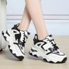 Fashion Spring Height Increasing Round Toe Versatile Women Platform Causal Shoes Fashion Breathable Sport Designer Sneaker