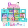 TAKARA TOMY Gabby Large Cat Gift Set with 3 Rooms Dollhouse, House, Nyan-tastic