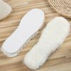 1 Pair Natural Sheepskin Insoles Winter Real Fur Wool Insoles Men Women Warm Soft Thick Warm Cashmere Snow Boots