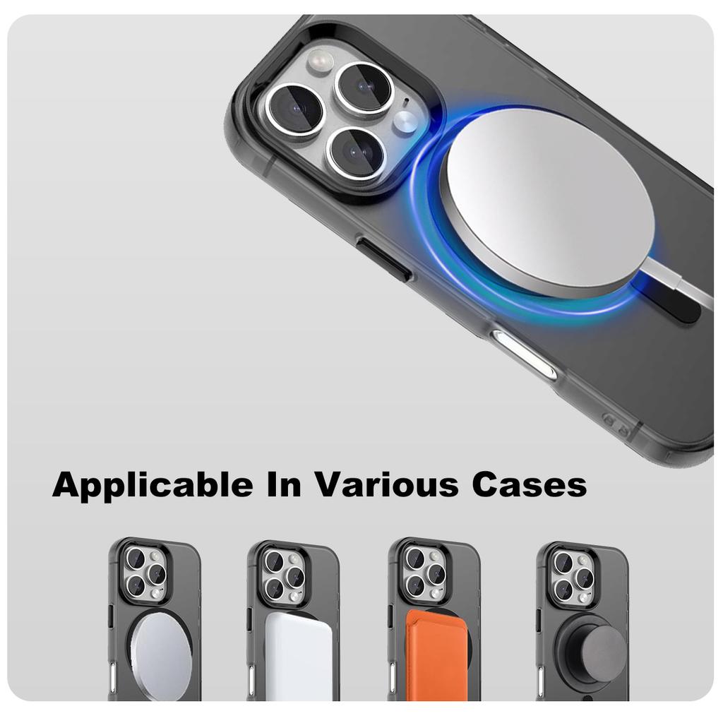 IMAK For iPhone 16 Pro Case Compatible with MagSafe Candy Color Anti Drop TPU+PET Back Cover