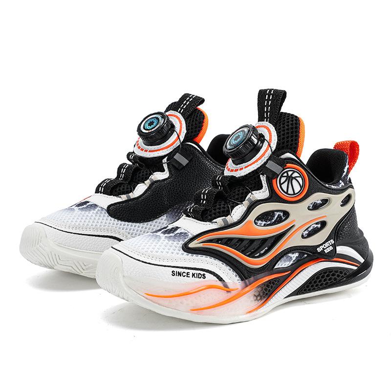 Breathable classmate children's basketball shoes 2025 new mesh professional practical training boys middle and older children's sports shoes