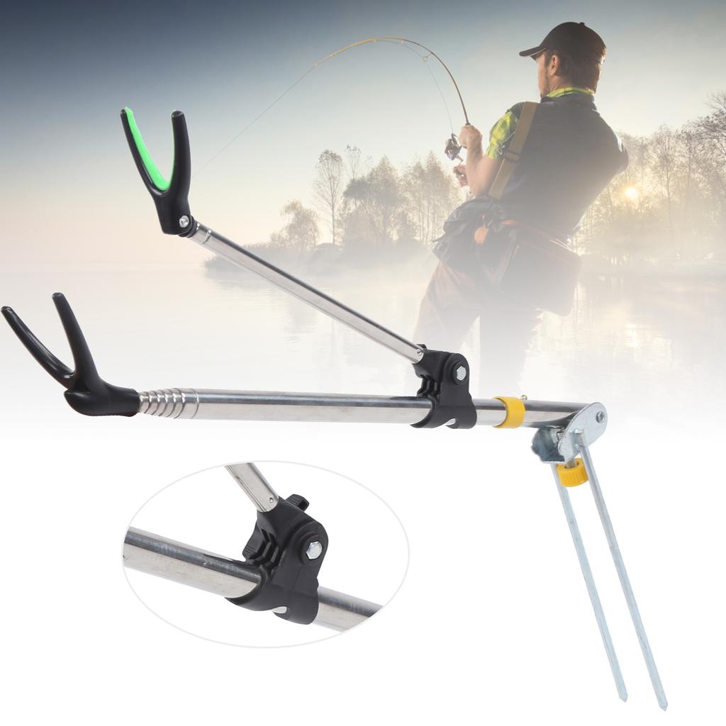 Stainless Steel Fishing Rod Holder Ground Insert Pole Brackets Retractable Fishing Gear1.5M