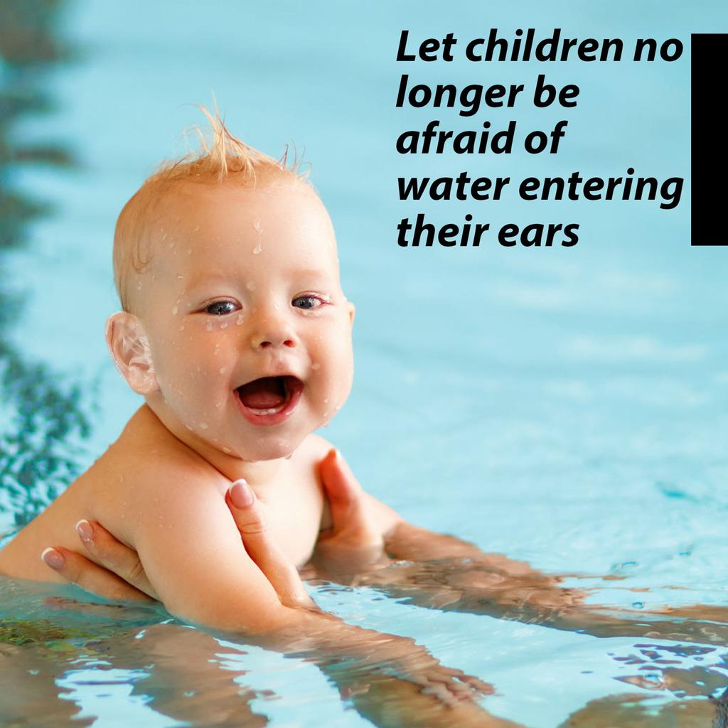 30 PEZZI Cerotti per Orecchie da Bambino Morbidi Comodi Usa e Getta Copri Orecchie per Nuoto Bagno Realizzati in Pellicola PU Traspirante