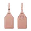 PU Baggage Backpack Tags Suitcase Luggage Tags Travel Suitcase Label with Strap