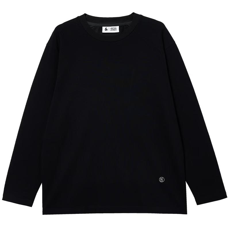

JACK&JONES Men s Embroidered Cotton Long-Sleeve T-Shirt M