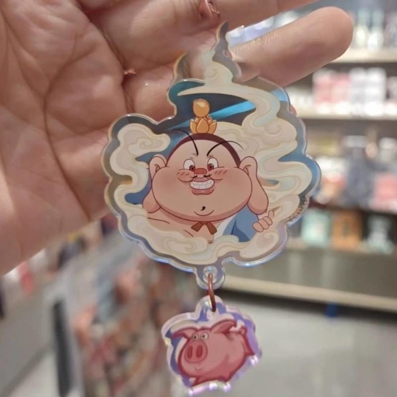 Fashionable Nezha Anime Acrylic Keychain for Fan and Collectors Double Sided Print Sturdy and Colorful Accessory