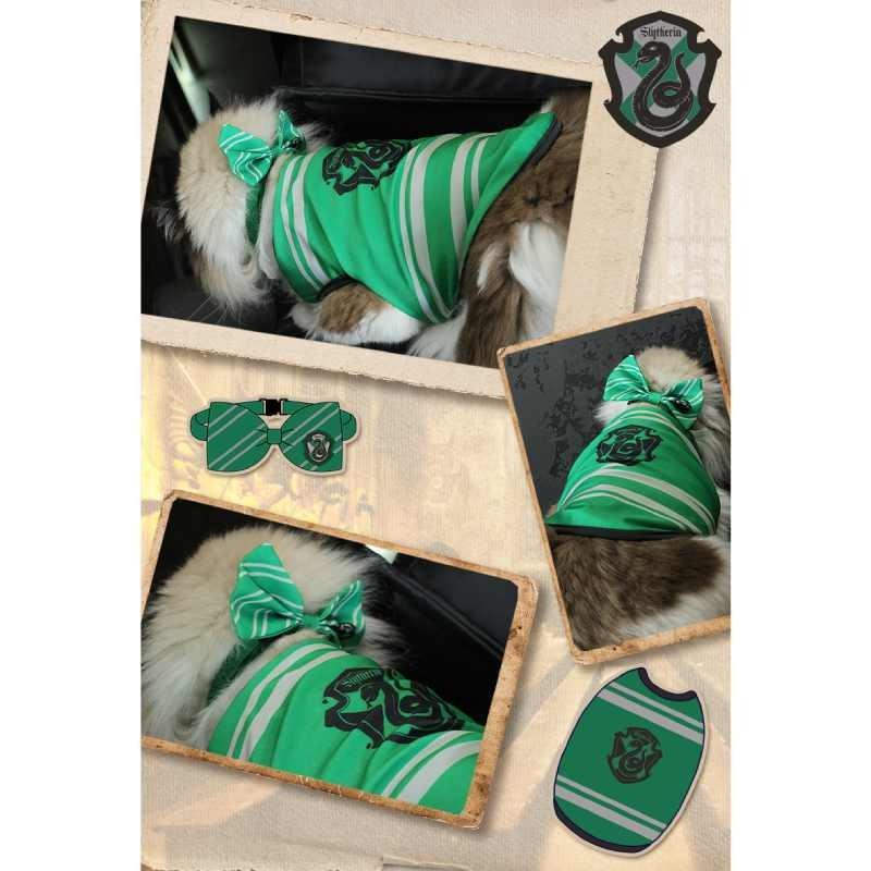 Slytherin Harry Potter Hufflepuff Ravenclaw Gryffindor Cat Bow Tie Pet Clothes