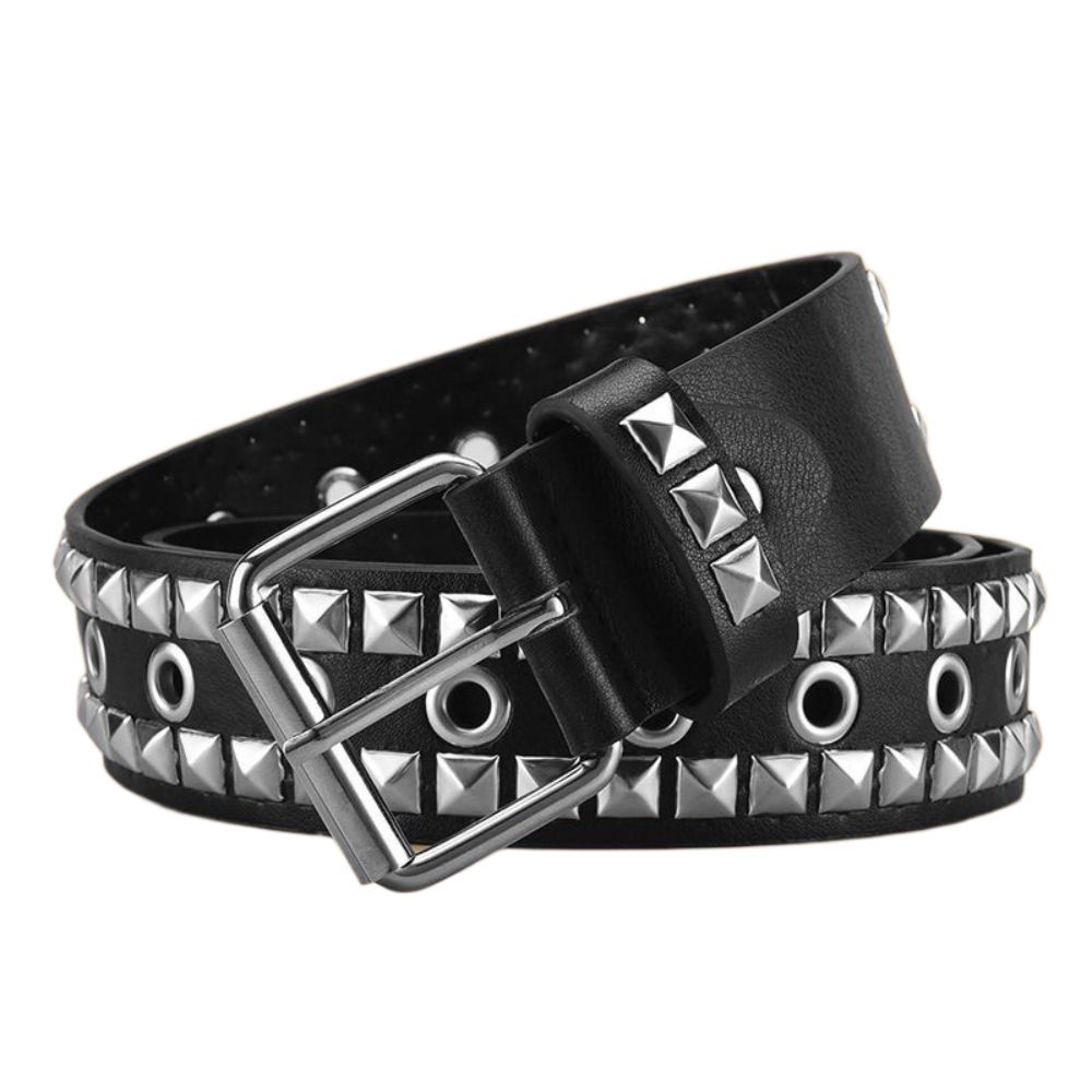 Luxury Design Business Waist Belt Pin Buckle Punk Waistband Rivet Belt  Paired with Skirts Jeans
