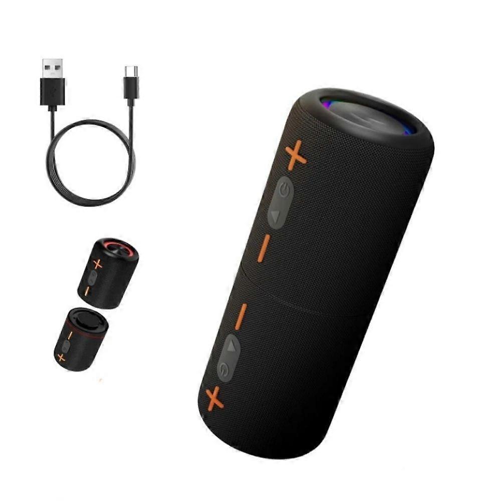 Caixa de Som Bluetooth Divisível, Caixa de Som 2 em 1, Caixas de Som Estéreo Sem Fio Portáteis