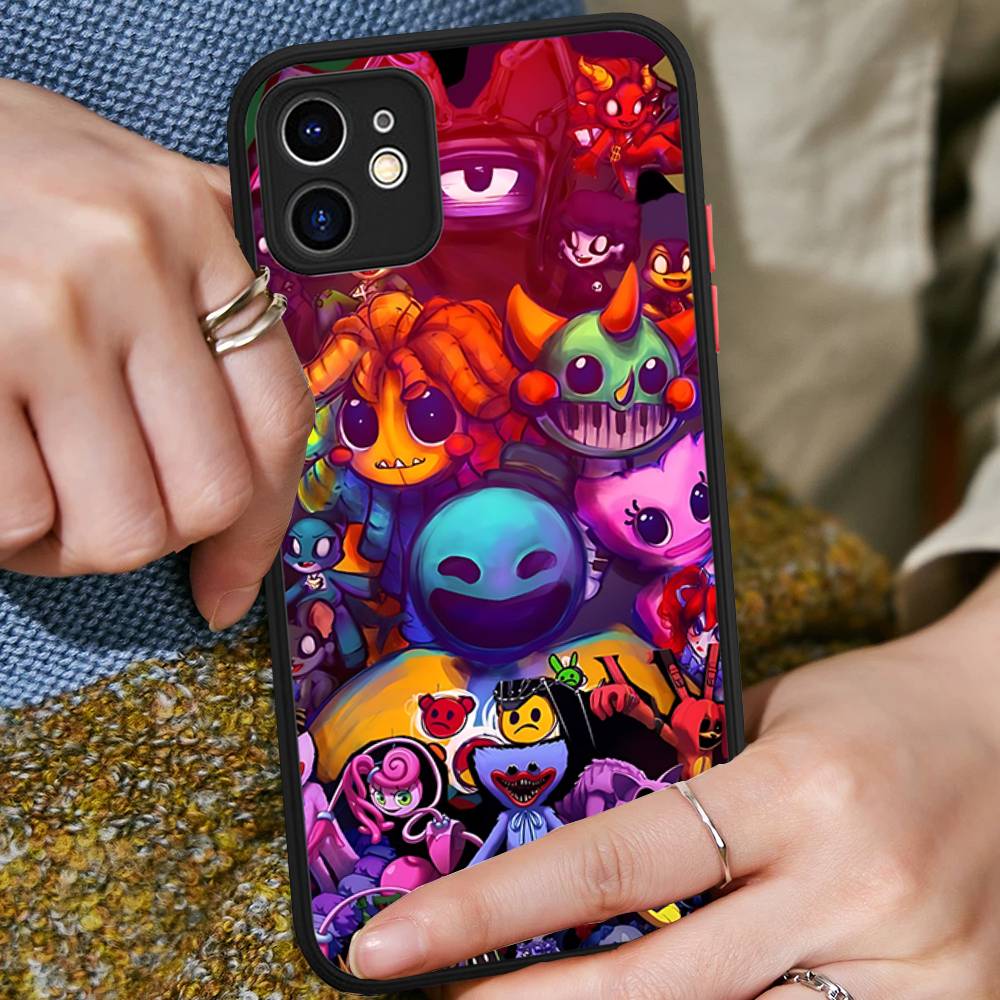 

P-Poppy-ys Игровое время-es Для IPhone Air 16 15 14 Plus 13 12 11 Pro Max Матовый чехол Гелевый ударопрочный чехол для телефона iphone 14 plus