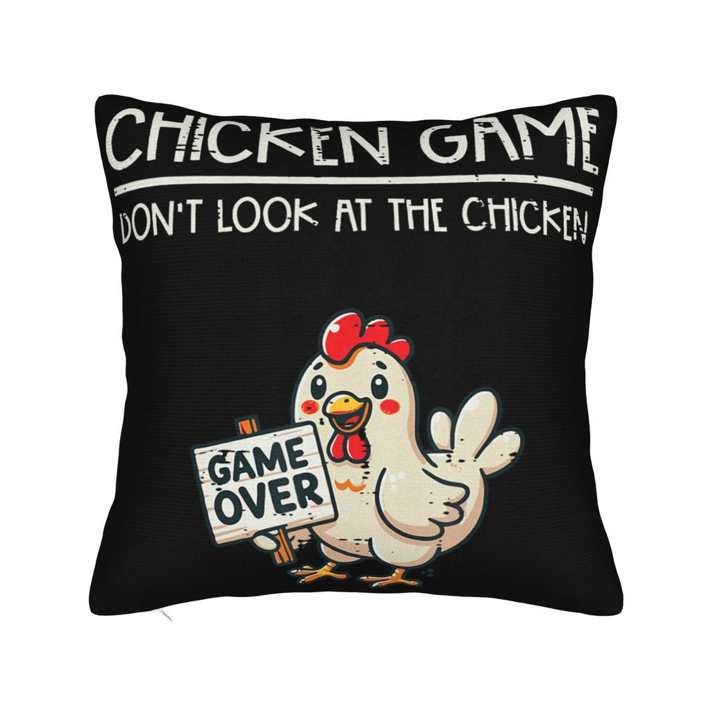 Chicken Game Dont Look At The Chicken Pillowcases Merch Printing Cushion Cover Gift  Throw Pillow Case Cover Sofa Multi Size