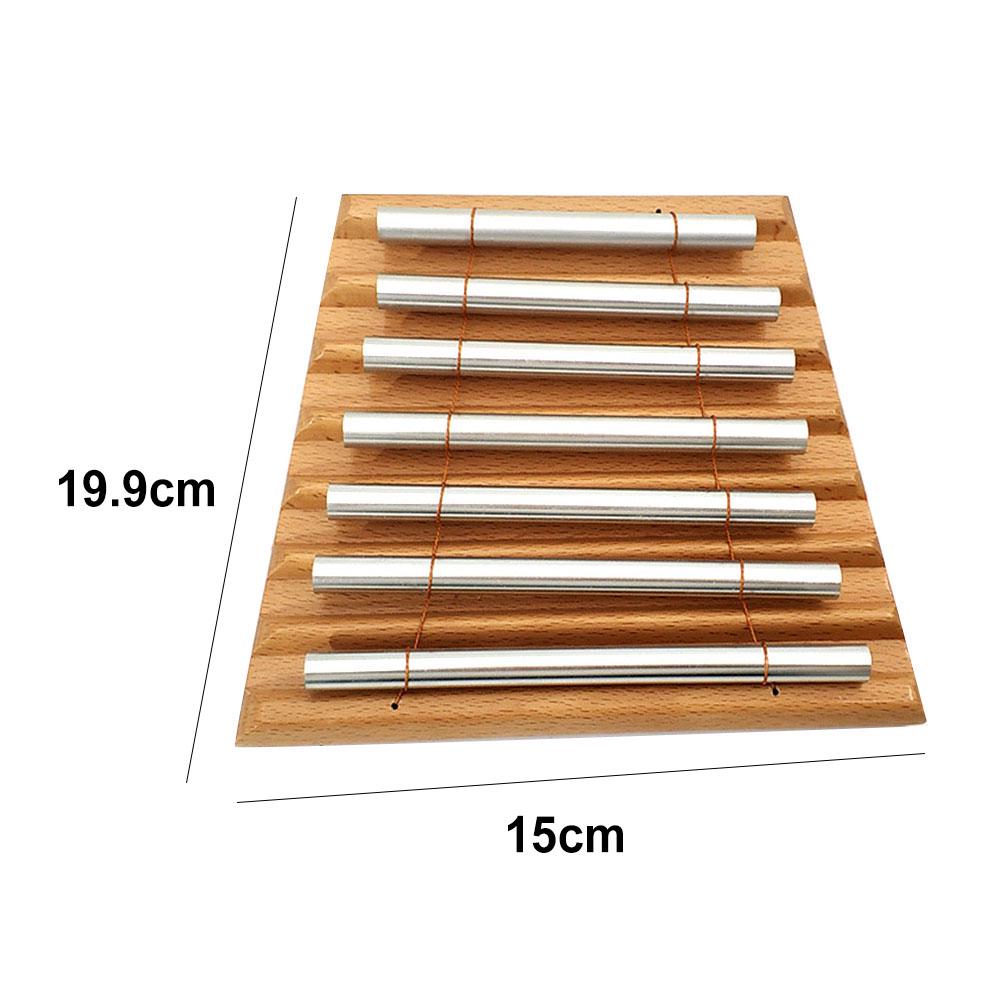 Wooden 7 Tone Chime Xylophone Percussion Instrument Kids Musical Toy